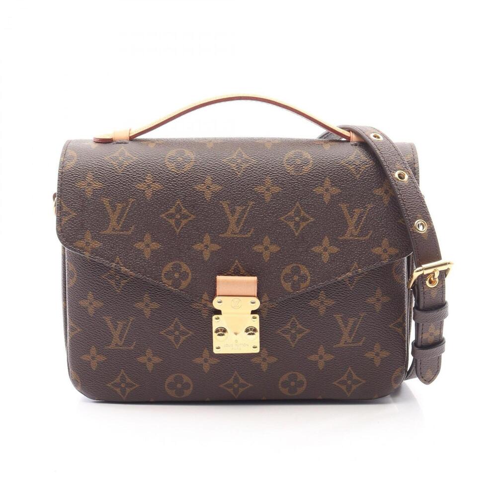 Louis Vuitton Pochette Metis MM 2-Way Handbag, Coated Canvas and Leather, Mon...